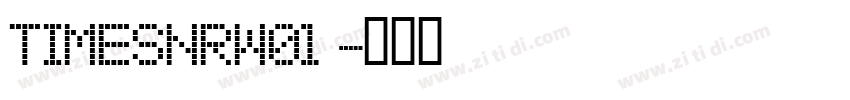 TimesNRW01 字体转换